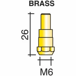 10 Stück E/D/E Düsenstock M6-28 Mm Plus24/240