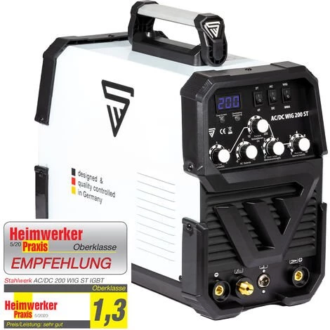 STAHLWERK AC/DC WIG 200 ST IGBT Vollausstattung Set Kombi Schweißgerät Mit 200 Ampere WIG MMA Aluminium Schweißen 7 Jahre Herstellergarantie 4 STAHLWERK AC/DC WIG 200 ST IGBT Vollausstattung Set Kombi Schweißgerät Mit 200 Ampere WIG MMA Aluminium Schweißen 7 Jahre Herstellergarantie – Bild 2