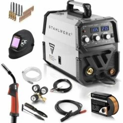 Schweißgerät STAHLWERK MIG MAG 135 ST IGBT Vollausstattung Fülldraht Geeignet