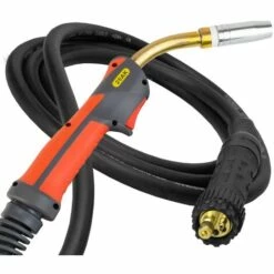 STAHLWERK MIG MAG Schweißbrenner AK25/MB25 Mit 5 Meter Schlauchpaket Euro Zentralanschluss Schweissgeräte, Gasgekühlt Leicht, Flexibel