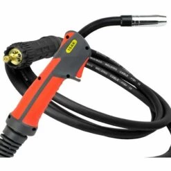 STAHLWERK MIG MAG Schweißbrenner AK15/MB15 Mit 5 M Schlauchpaket Euro Zentralanschluss Schweissgeräte, Gasgekühlt, Leicht, Flexibel