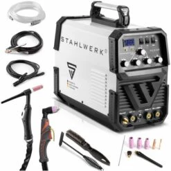MIG-Schweißen Verkaufsgeschäft 15 STAHLWERK AC/DC WIG 200 Plasma ST IGBT - Kombi 200 Amp WIG MMA Schweißgerät Mit 50 Amp CUT Plasmaschneider ALU Geeignet 7 Jahre Garantie