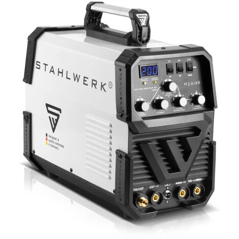 STAHLWERK AC/DC WIG 200 Plasma ST IGBT - Kombi 200 Amp WIG MMA Schweißgerät Mit 50 Amp CUT Plasmaschneider ALU Geeignet 7 Jahre Garantie 4 STAHLWERK AC/DC WIG 200 Plasma ST IGBT - Kombi 200 Amp WIG MMA Schweißgerät Mit 50 Amp CUT Plasmaschneider ALU Geeignet 7 Jahre Garantie – Bild 2