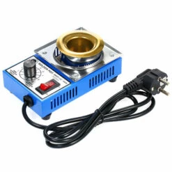 ASUPERMALL 100W 220V 38Mm Mini Bleilot Ohne Beschichtung Aus Titan-Topf Edelstahl Solder Pot A Compact Einstellbarer Temperatur Ein Lotbad Fur Das Schweißen