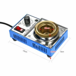 ASUPERMALL 100W 220V 38Mm Mini Bleilot Ohne Beschichtung Aus Titan-Topf Edelstahl Solder Pot A Compact Einstellbarer Temperatur Ein Lotbad Fur Das Schweißen -MIG-Schweißen Verkaufsgeschäft 26037913 3