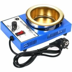 ASUPERMALL 300W 220V 100Mm 1200G Mini Bleifreies Loten Pot In Einer Beschichtung Aus Titan Edelstahl Solder Pot A Compact Einstellbarer Temperatur Ein Lotbad Fur Das Schweißen