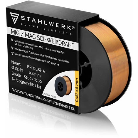 STAHLWERK MIG MAG CuSi3 Schweißdraht 0,8 Mm 1 Kg Drahtrolle, Kupferbasiertes MIG-Lot Für Kupfer Messing Edelstahl Stahl Und Galvanisch/elektrolytisch Verzinkte Stahlbleche 1,5 Mm 3 STAHLWERK MIG MAG CuSi3 Schweißdraht 0,8 Mm 1 Kg Drahtrolle, Kupferbasiertes MIG-Lot Für Kupfer Messing Edelstahl Stahl Und Galvanisch/elektrolytisch Verzinkte Stahlbleche 1,5 Mm