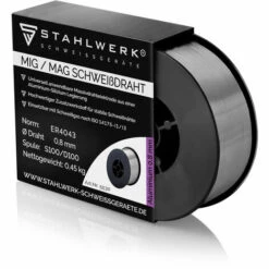 STAHLWERK MIG MAG Aluminium Schweißdraht ER4043 Si5 (ALSI-5) Ø 0,8 Mm 0,45kg Drahtrolle
