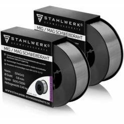 STAHLWERK MIG MAG Aluminium Schweißdraht ER4043 Si5 (ALSI-5) Ø 0,8 Mm 0,45kg Drahtrolle Im 2er Set