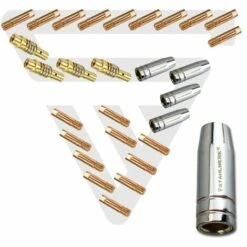 STAHLWERK MIG MAG AK15/MB15 Starter Set, MIG MAG Schweißdraht, 15AK/MB Verschleißteile Set, Brennerhalter Mit Magnetfuß, Super Pistolenspray Und Düsenreiniger Mit Feile -MIG-Schweißen Verkaufsgeschäft 36870925 3