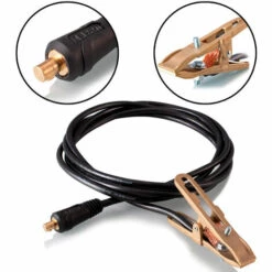 STAHLWERK Masse-Schweißkabel 5 Meter Bis 500 A, 13 Mm Dorn, Querschnitt 25 Mm²