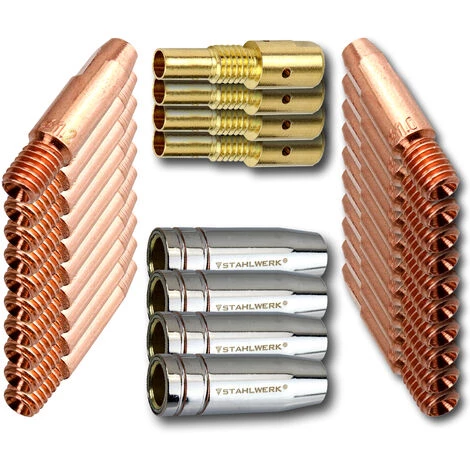 STAHLWERK MIG MAG Alu-Set Für AK25/MB25 Schweißbrenner Und Schlauchpaket Inklusive 28-teiliges Verschleißteile Set Zum Schweißen Von Aluminium 5 STAHLWERK MIG MAG Alu-Set Für AK25/MB25 Schweißbrenner Und Schlauchpaket Inklusive 28-teiliges Verschleißteile Set Zum Schweißen Von Aluminium – Bild 3