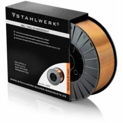 STAHLWERK MIG MAG Premium Schweißdraht / Drahtrolle ER70S-6 SG3 0,8 Mm S270/D270 15 Kg Für Schweißarbeiten Mit Schutzgas