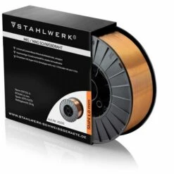STAHLWERK MIG MAG Premium Schweißdraht / Drahtrolle ER70S-6 SG3 1,0 Mm S270/D270 15 Kg Für Schweißarbeiten Mit Schutzgas